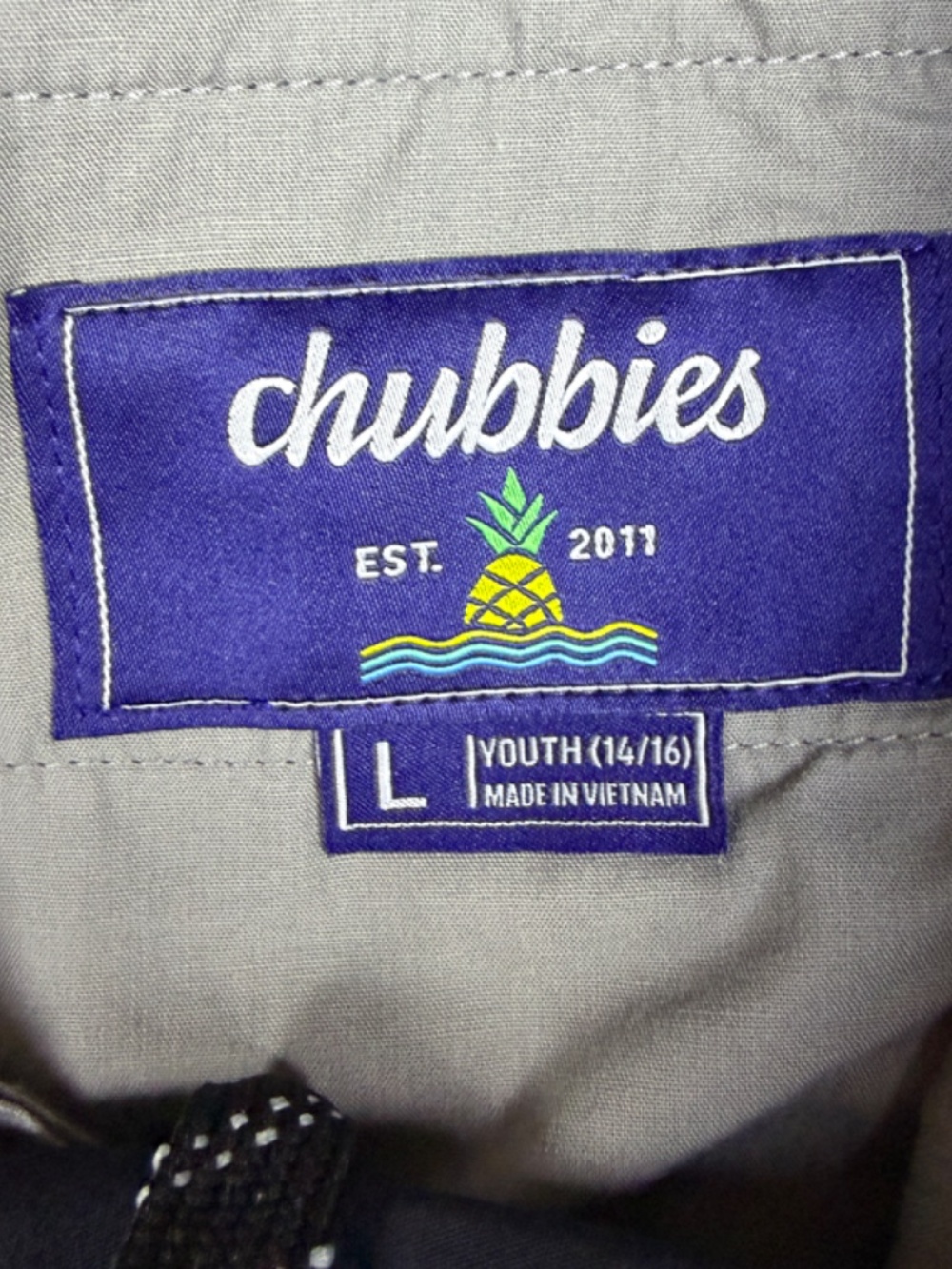 Chubbies Shorts Size Youth Large Black Drawstring Unlined Athletic Pockets - Picture 5 of 11
